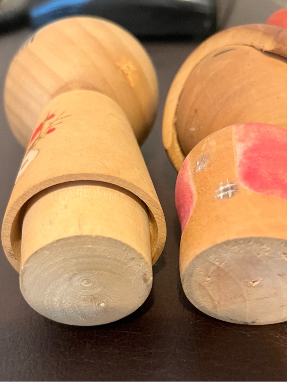 VTG Hand-Painted Wooden Kokeshi Dolls - Picture 3 of 3